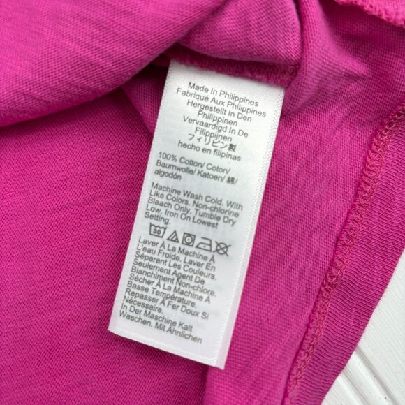 J. Crew Girlfriend Tee XXL Pink Cotton T-Shirt Short Sleeves - Picture 5 of 5